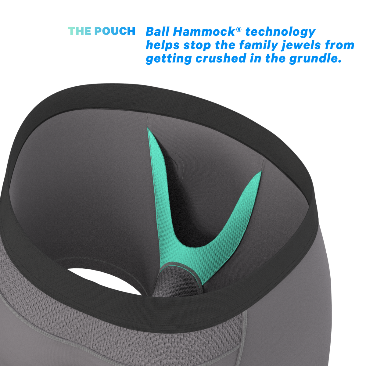 The Gray Wolf | Gray Tonal paradICE™ Cooling Ball Hammock® Underwear - Shinesty