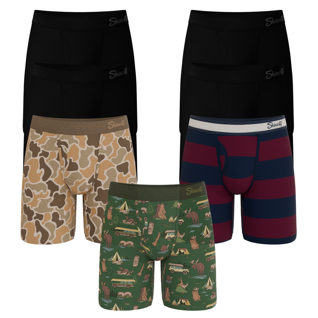 The Great Outdoors | Long Leg Ball Hammock® Pouch Underwear With Fly 7 Pack - Shinesty
