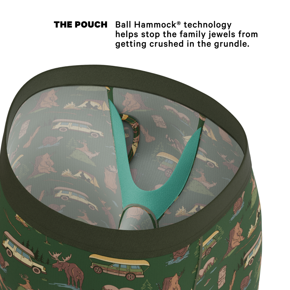 The Great Outdoors | Long Leg Ball Hammock® Pouch Underwear With Fly 7 Pack - Shinesty