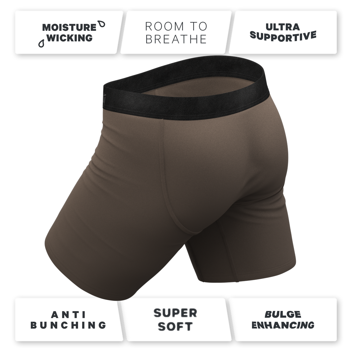 The Grey's Growl | Wolf Ball Hammock® Boxer - Long Leg - Shinesty