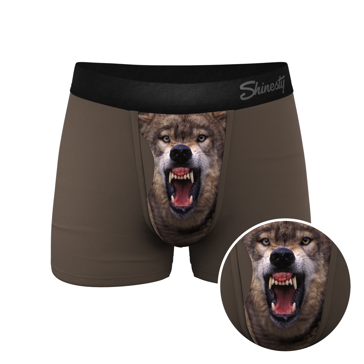 The Grey's Growl | Wolf Ball Hammock® Pouch Trunks Underwear - Shinesty