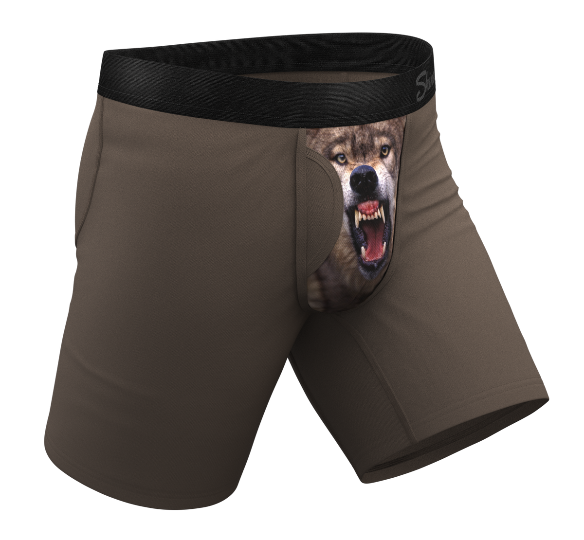 The Grey's Growl | Wolf Ball Hammock® Boxer - Long Leg - Shinesty