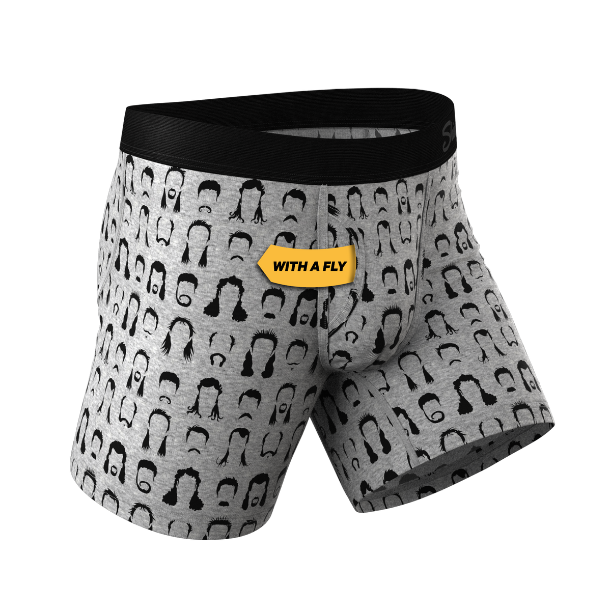The Hair Down There | Mullet Ball Hammock® Pouch Underwear With Fly - Shinesty