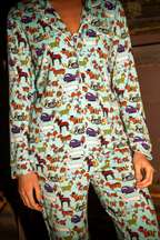 The Halloweenies | Halloween Dogs SleepDeep™ Women’s Long Sleeve Pajama Set - Shinesty