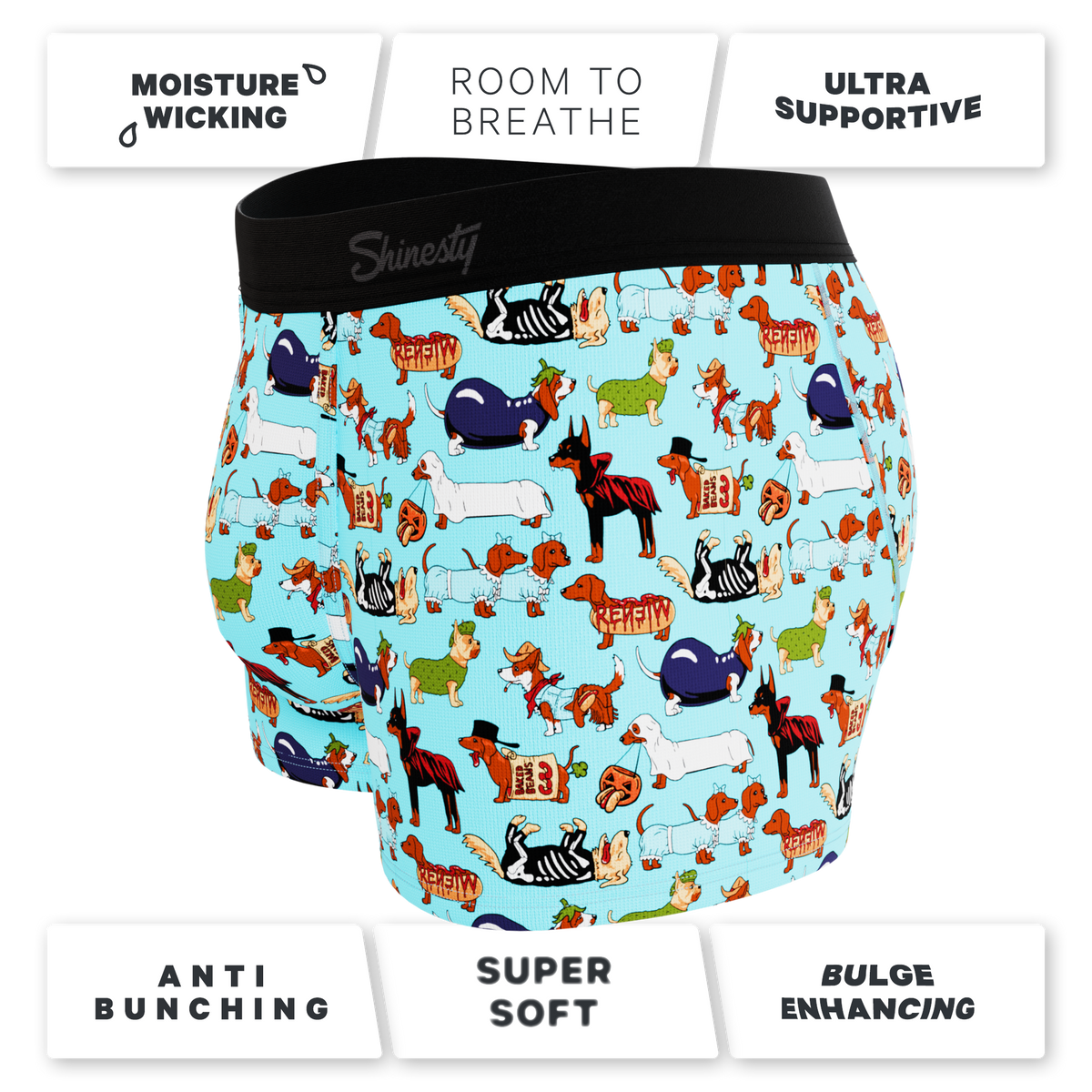 The Halloweenies | Halloween Dogs Ball Hammock® Pouch Trunks Underwear - Shinesty