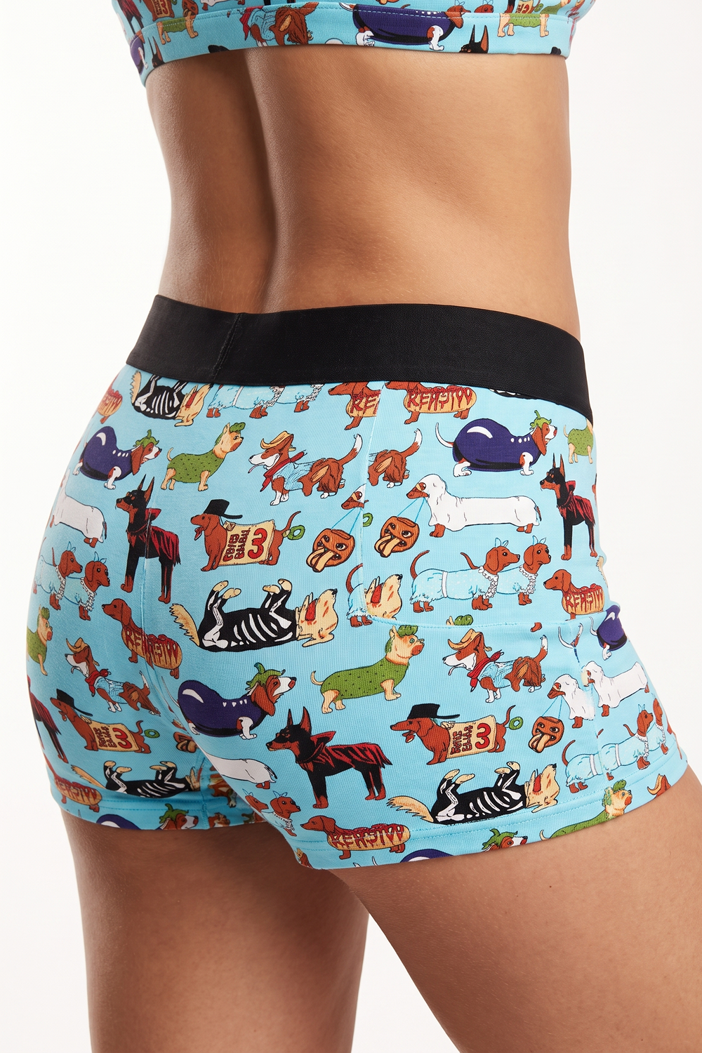 The Halloweenies | Halloween Dogs Women’s Boxers - Shinesty