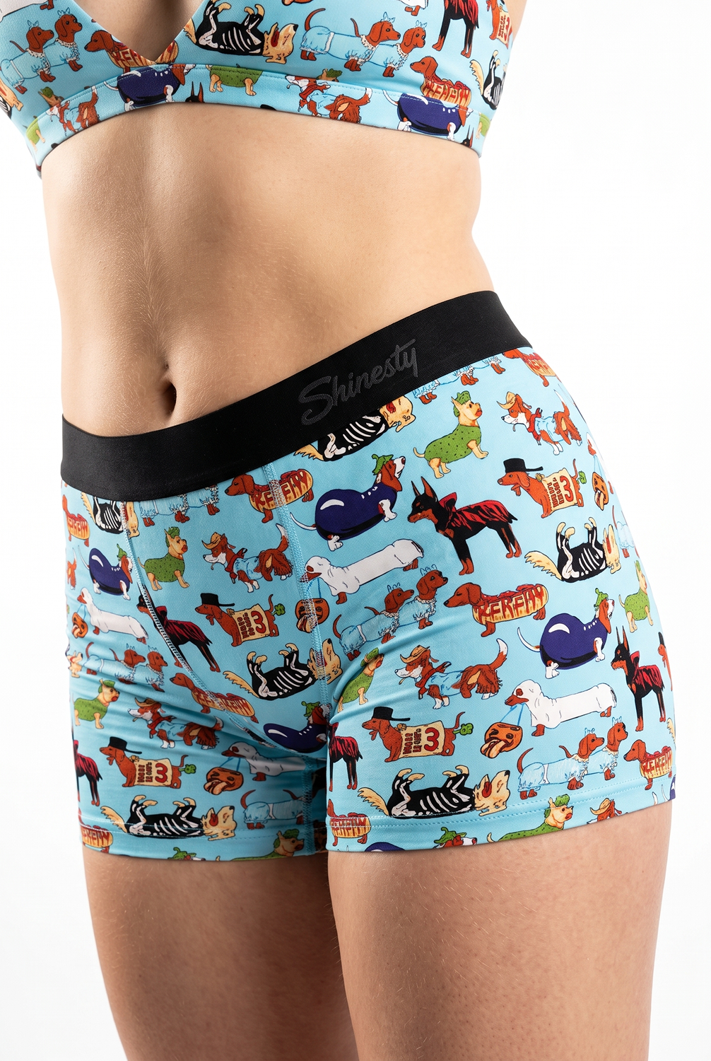 The Halloweenies | Halloween Dogs Women’s Boxers - Shinesty