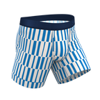 The Hamptons | Blue Mosaic Stripe Ball Hammock® Pouch Underwear - Shinesty