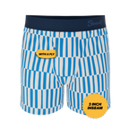 The Hamptons | Blue Mosaic Stripe Boxers - Shinesty