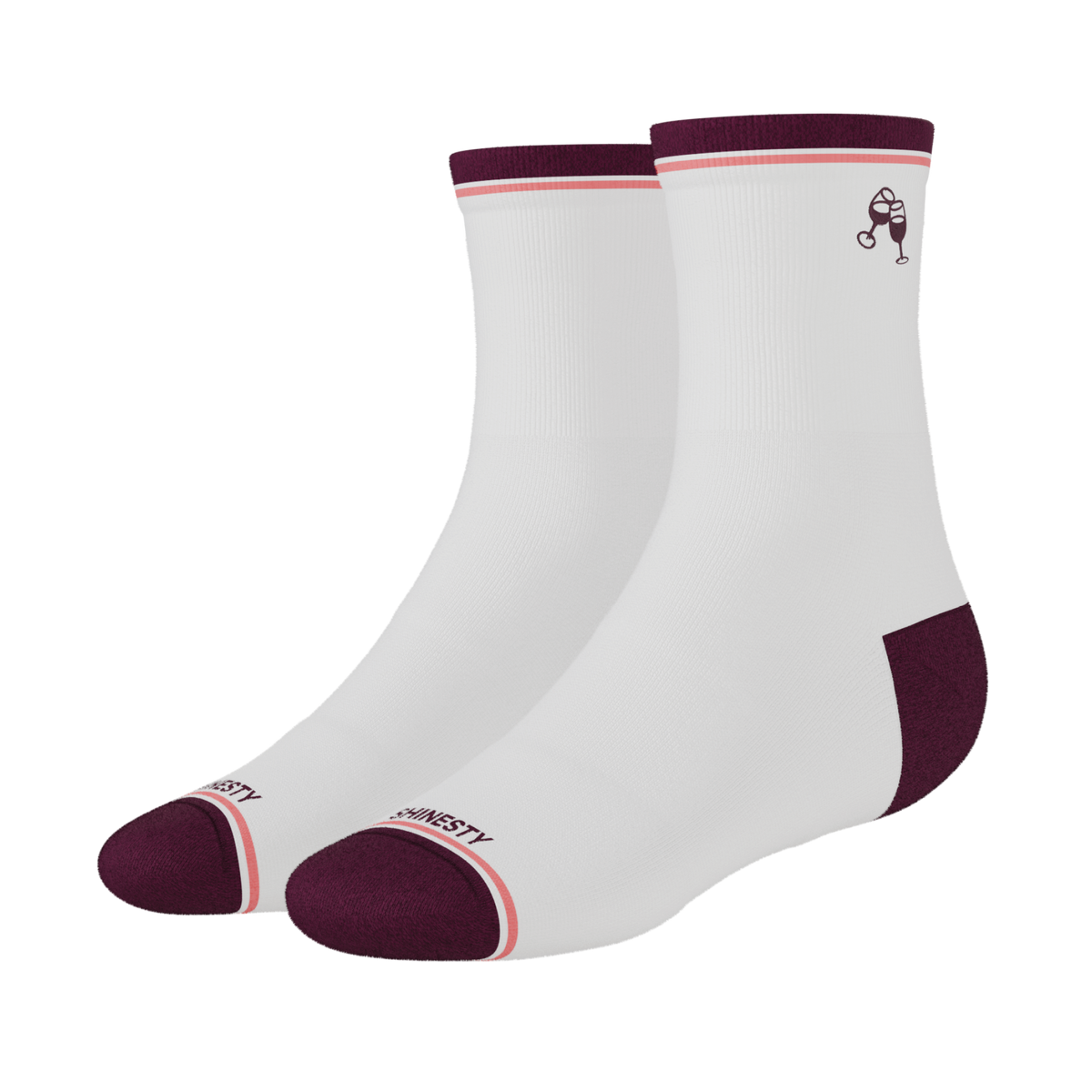 The Happy Hour | Heel Hammock™ Quarter Crew Socks 3 Pack - Shinesty