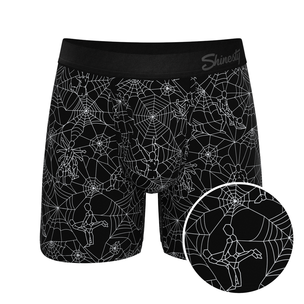 The Harlot's Web | Naughty Spider Web Ball Hammock® Pouch Underwear With Fly - Shinesty