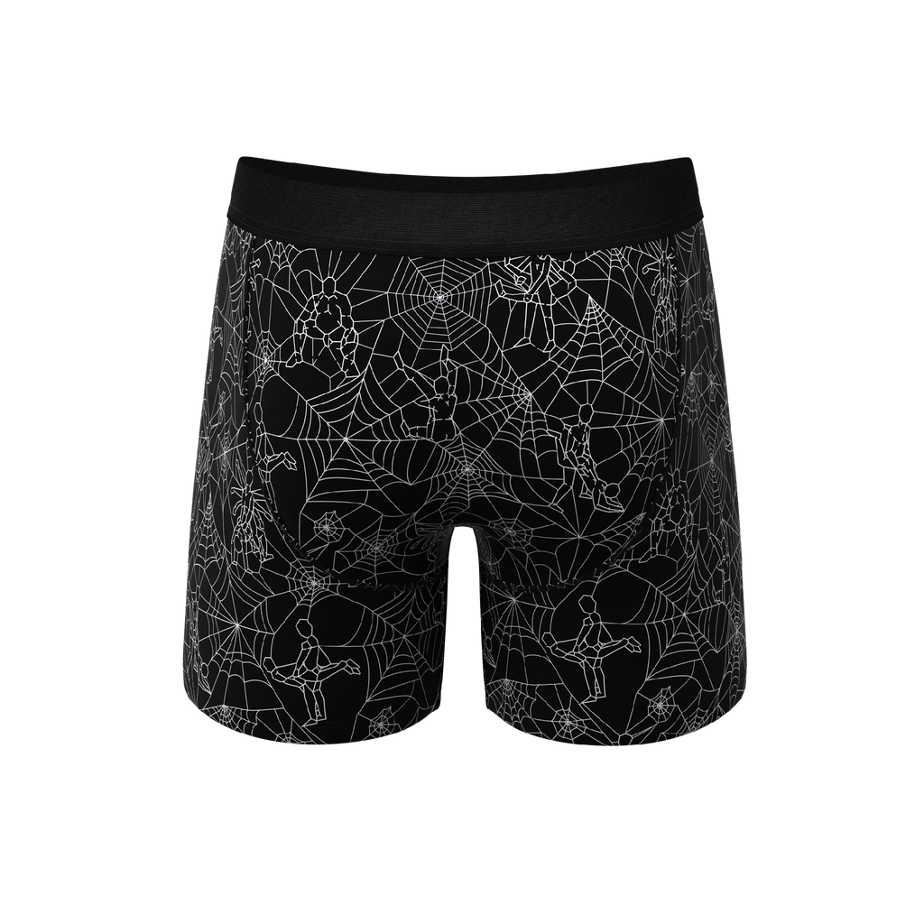 The Harlot's Web | Naughty Spider Web Ball Hammock® Pouch Underwear With Fly - Shinesty