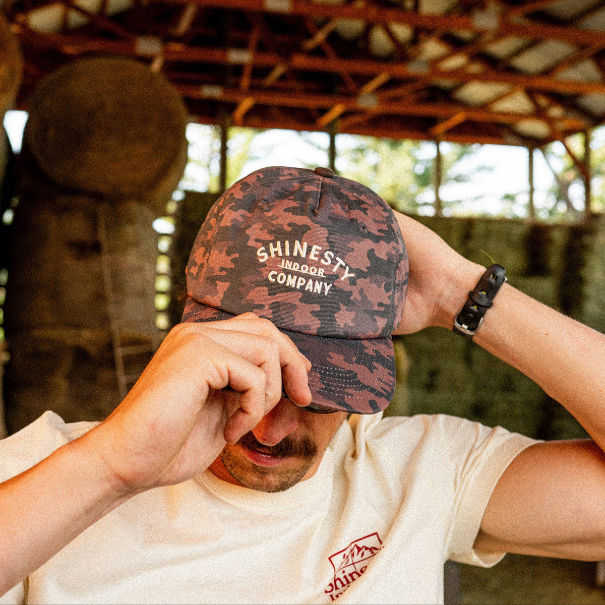 The Camo Indoor Co. | Camouflage Indoor 5 Panel Canvas Hat - Shinesty