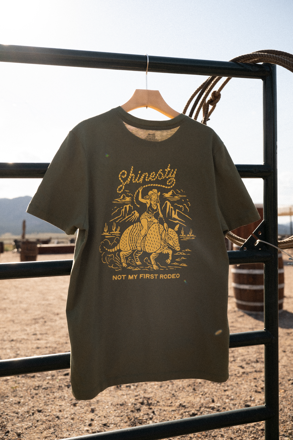 The Rodillo | Armadillo Cowgirl Everyman™ T Shirt - Shinesty