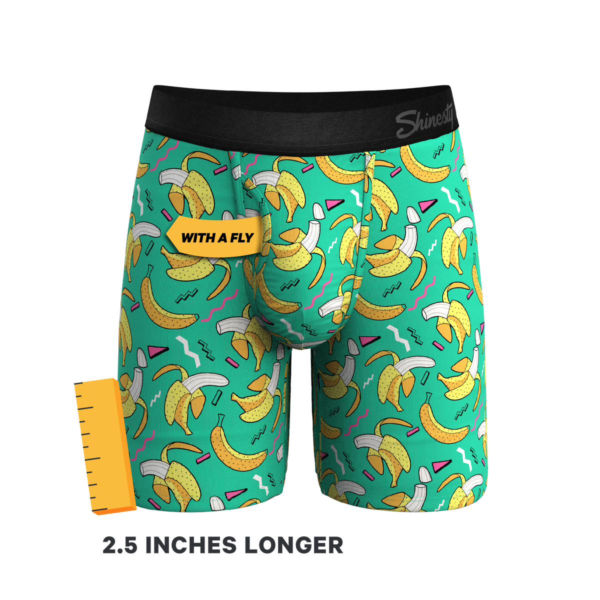 The Health Class | Retro Banana Ball Hammock® Boxer - Long Leg - Shinesty