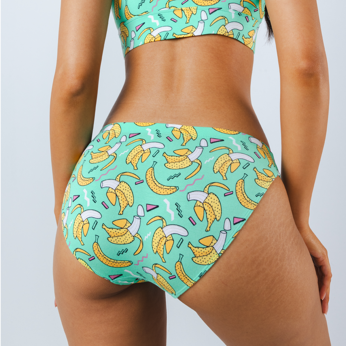 The Health Class | Retro Banana Modal Bikini Underwear - Shinesty