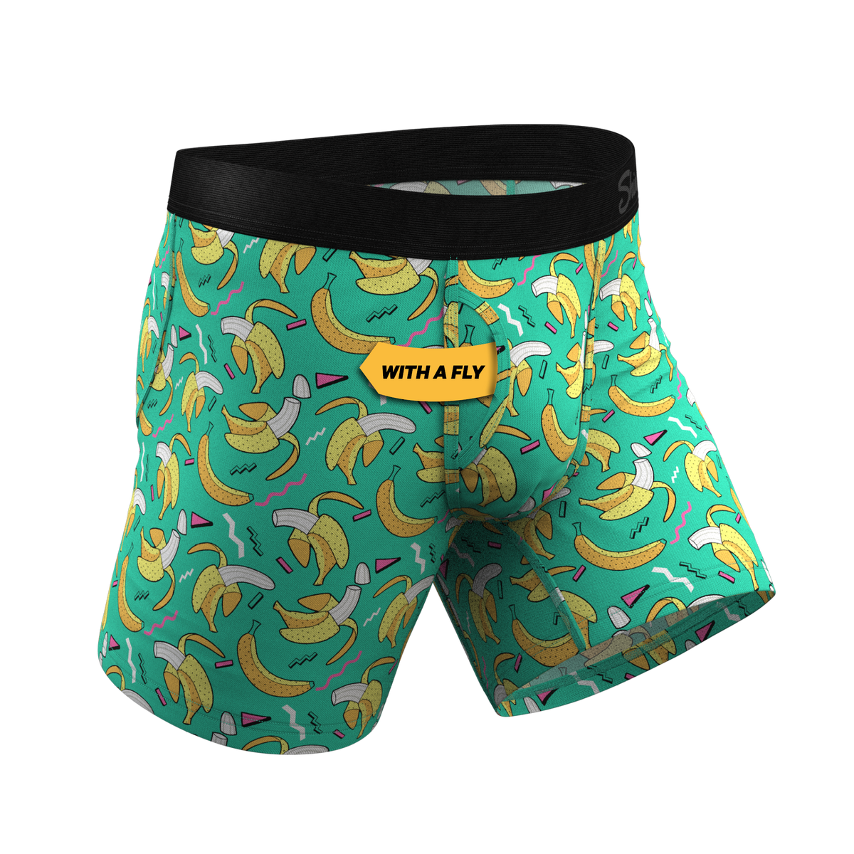 The Health Class | Retro Banana Ball Hammock® Pouch Underwear With Fly - Shinesty