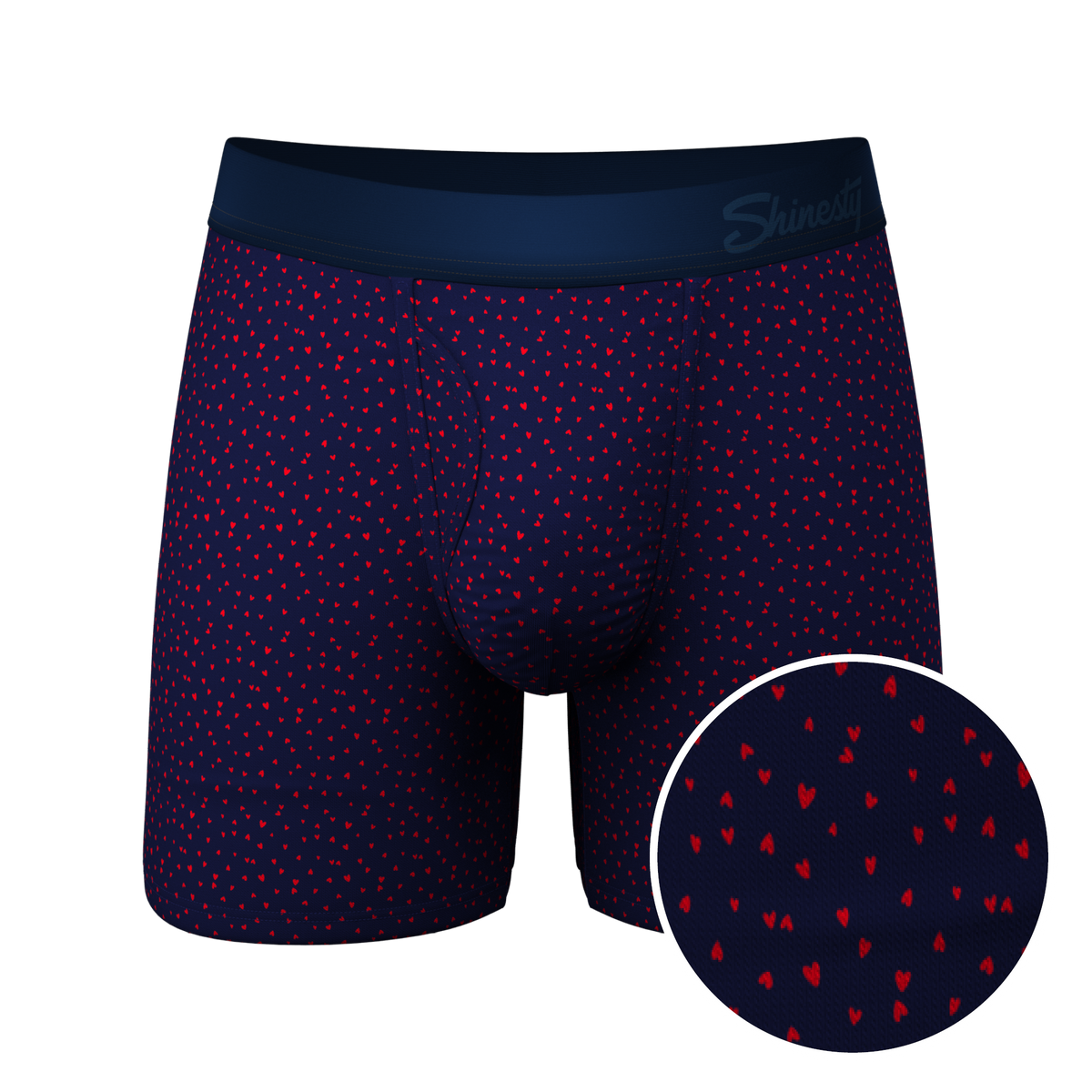 The Heartthrob | Tiny Hearts Valentines Day Ball Hammock® Pouch Underwear With Fly - Shinesty