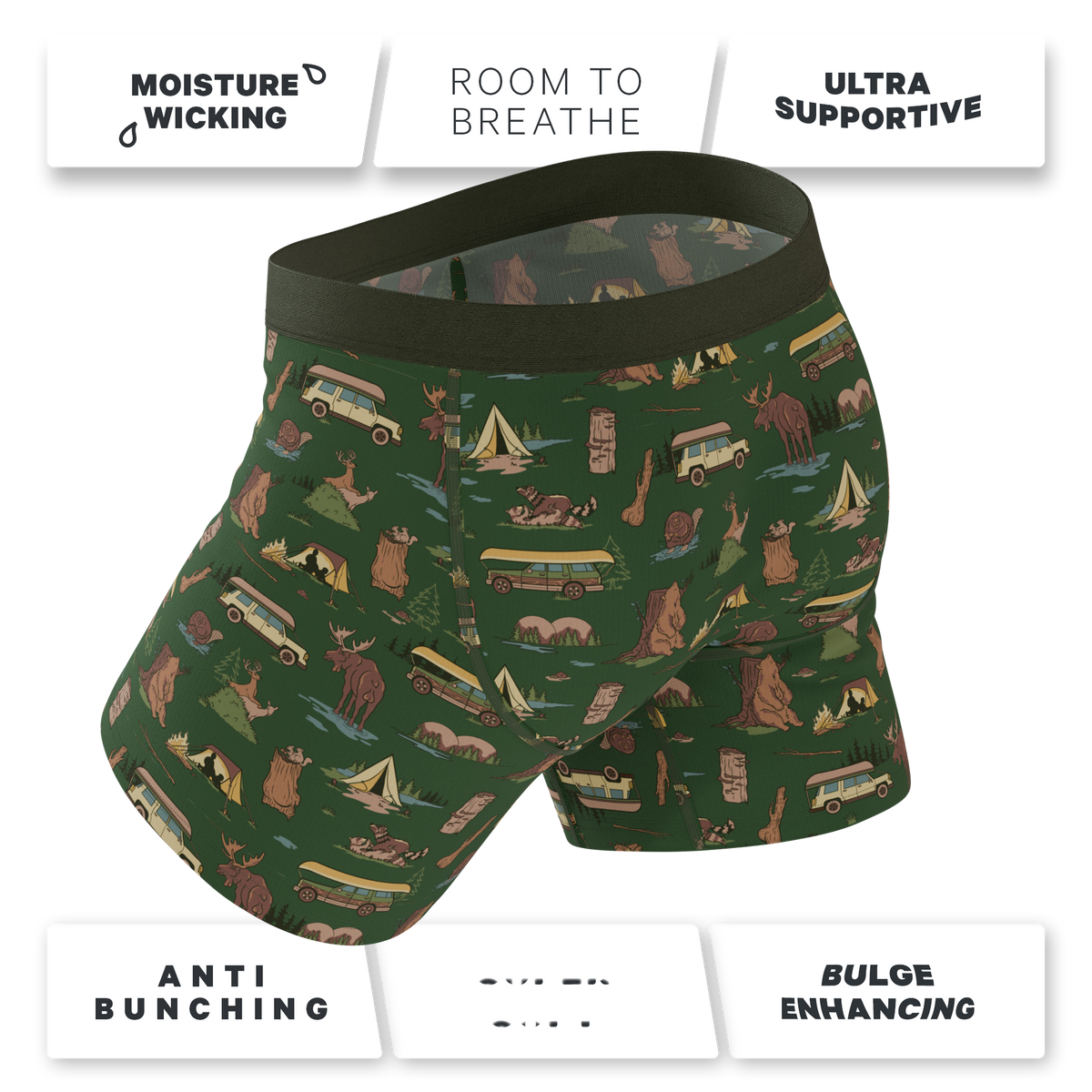 The Hide and Hunt | Ball Hammock® Pouch Boxer Briefs with Fly 5 Pack - Shinesty
