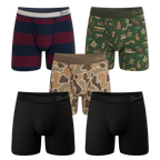 The Hide and Hunt | Ball Hammock® Pouch Boxer Briefs with Fly 5 Pack - Shinesty