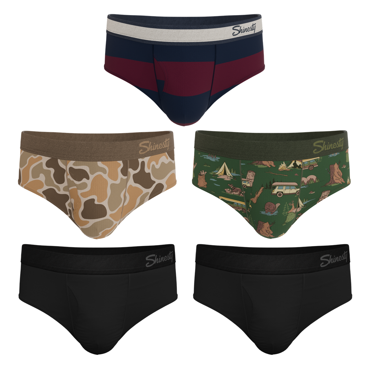 The Hide and Hunt | Ball Hammock® Pouch Briefs 5 Pack - Shinesty