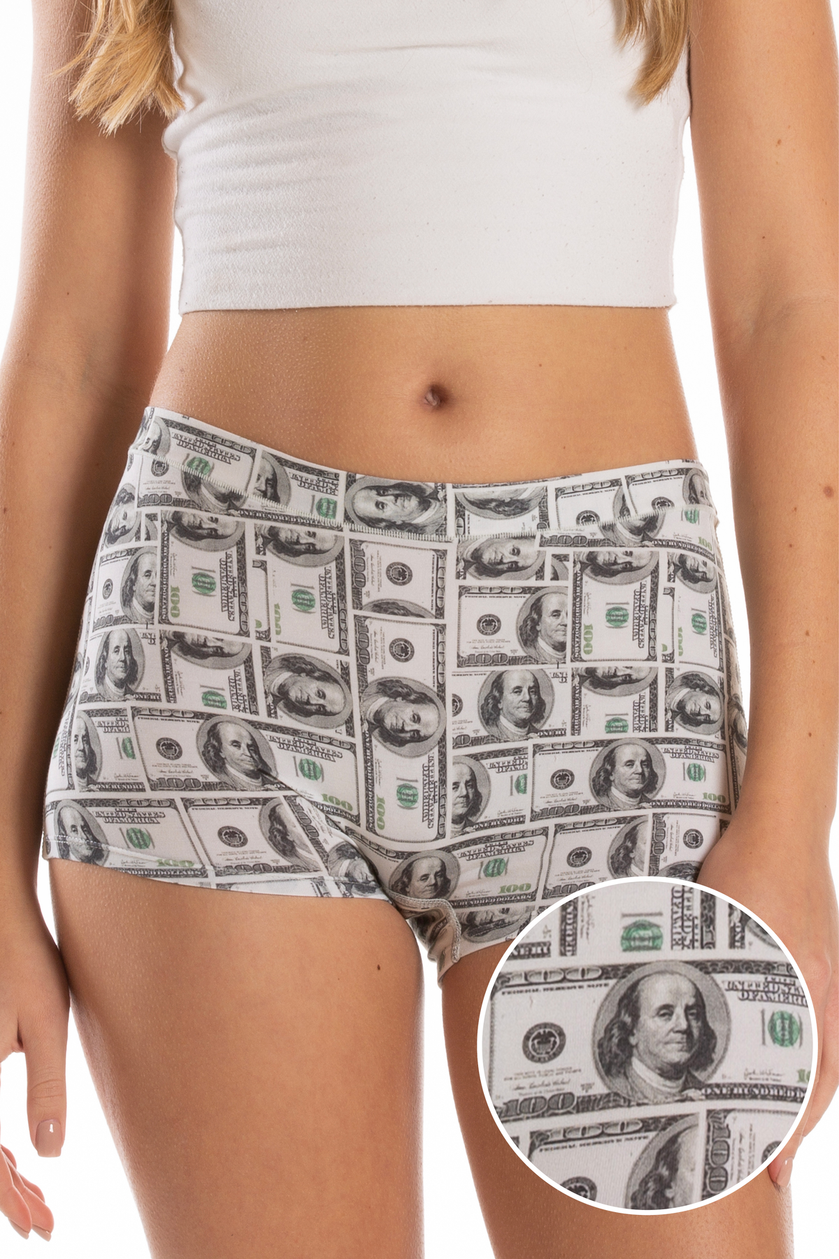 The High Roller | Money Modal Boyshort Underwear - Shinesty