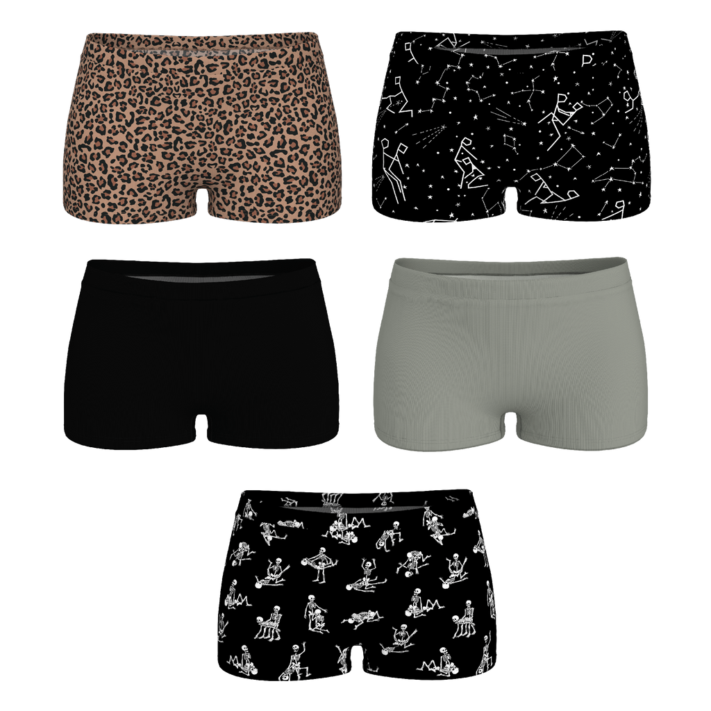 The Historical Bests | Boyshort Underwear 5 Pack - Shinesty