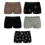The Historical Bests | Boyshort Underwear 5 Pack - Shinesty