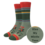 The Holiday Smooch | Western Holiday Heel Hammock™ Crew Socks - Shinesty