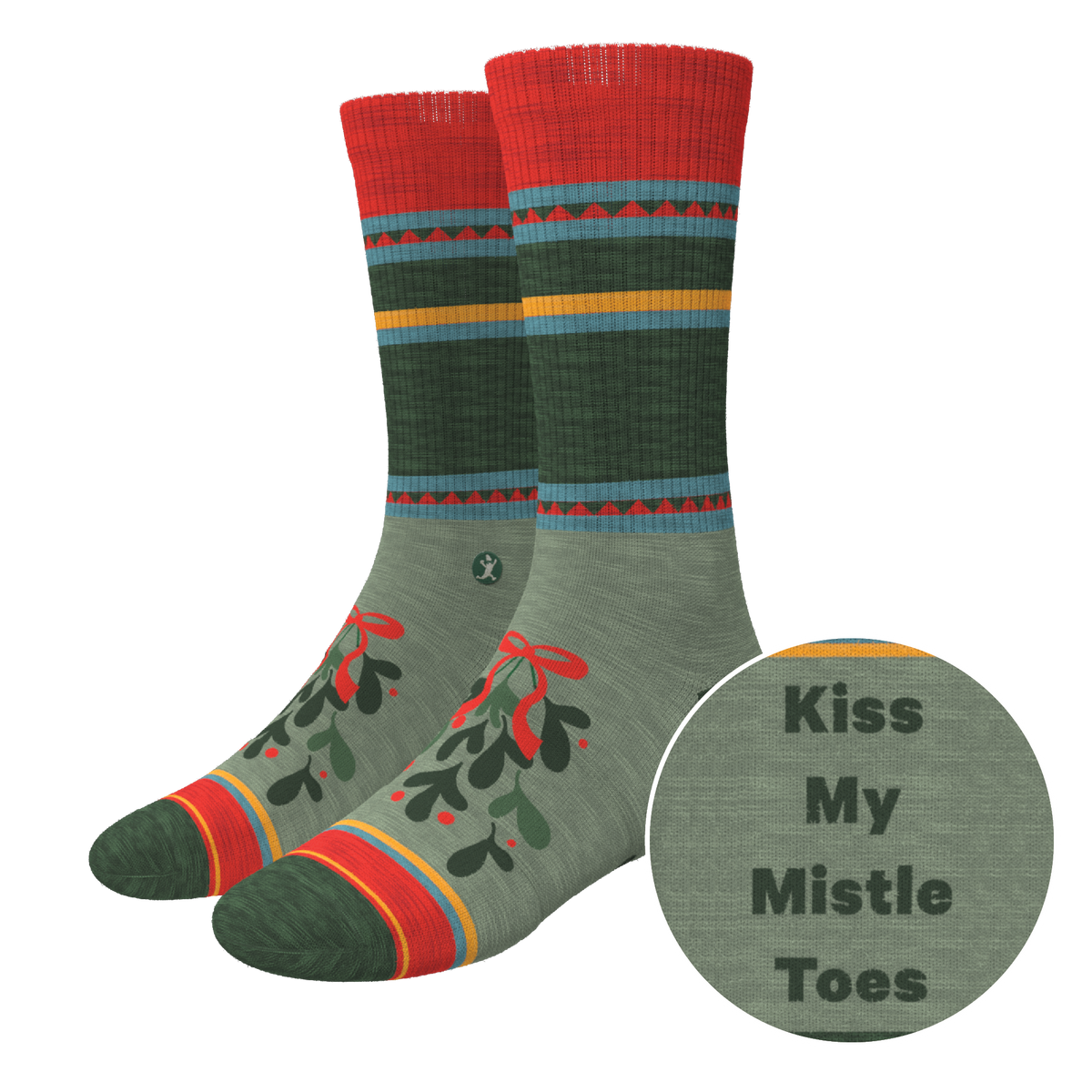The Holiday Smooch | Western Holiday Heel Hammock™ Crew Socks - Shinesty