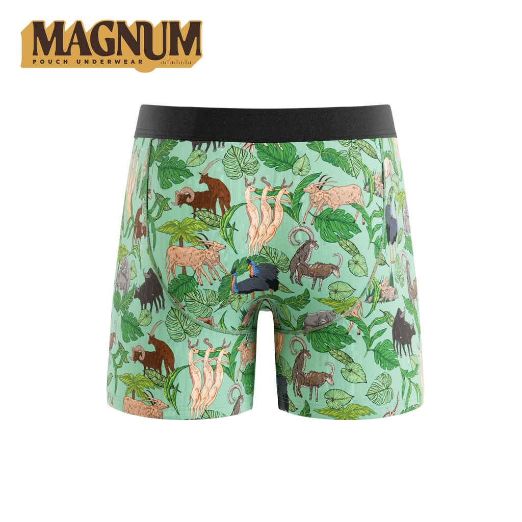 The Hornography | Tropical Animals Ball Hammock® Magnum Big Pouch Underwear - Shinesty