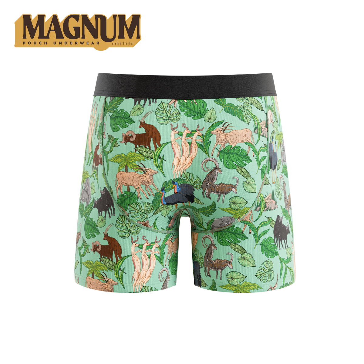 The Hornography | Tropical Animals Ball Hammock® Magnum Big Pouch Underwear - Shinesty