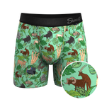 The Hornography | Tropical Animals Ball Hammock® Pouch Underwear - Shinesty