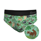 The Hornography | Tropical Animals Ball Hammock® Pouch Underwear Briefs - Shinesty