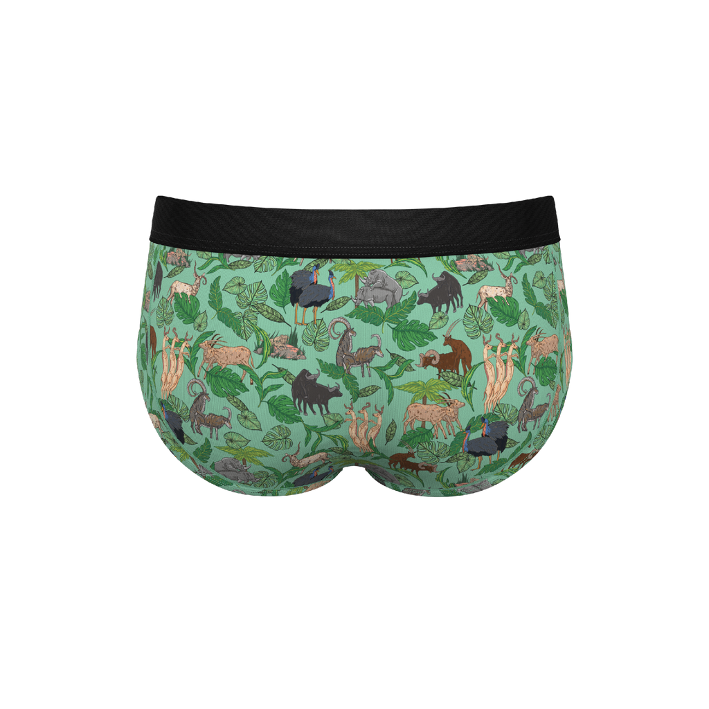 The Hornography | Tropical Animals Ball Hammock® Pouch Underwear Briefs - Shinesty