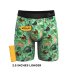 The Hornography | Tropical Animals Ball Hammock® Boxer - Long Leg - Shinesty