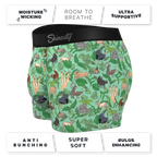 The Hornography | Tropical Animals Ball Hammock® Pouch Trunks Underwear - Shinesty