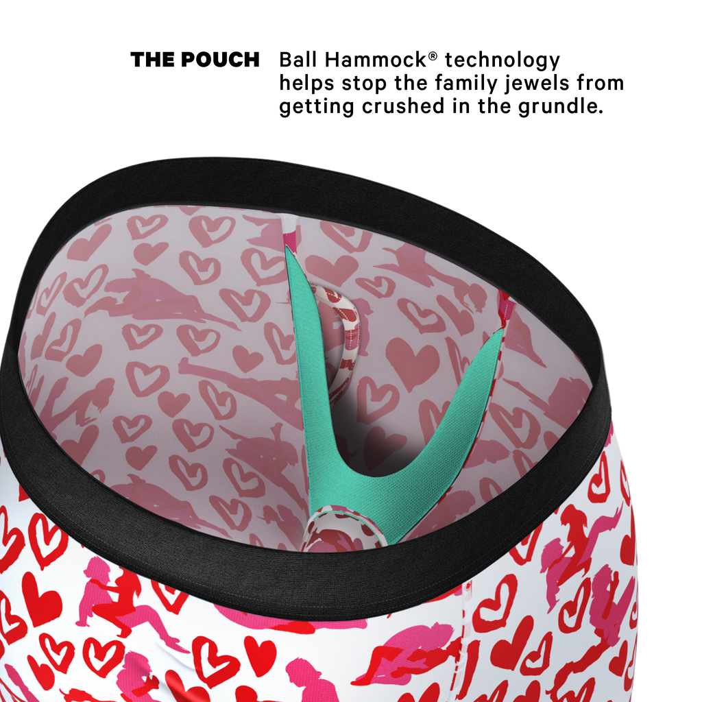 The Hot-Blooded Handbook | Valentines Ball Hammock® Boxer - Long Leg - Shinesty