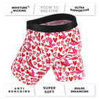 The Hot-Blooded Handbook | Valentines Ball Hammock® Boxer - Long Leg - Shinesty