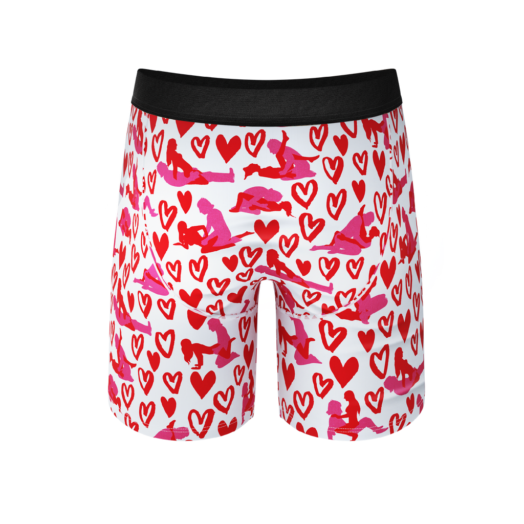The Hot-Blooded Handbook | Valentines Ball Hammock® Boxer - Long Leg - Shinesty
