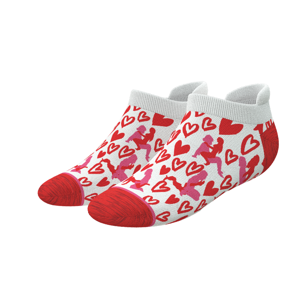 The Hot-Blooded Handbook | Valentine's Day Heel Hammock™ Ankle Socks - Shinesty