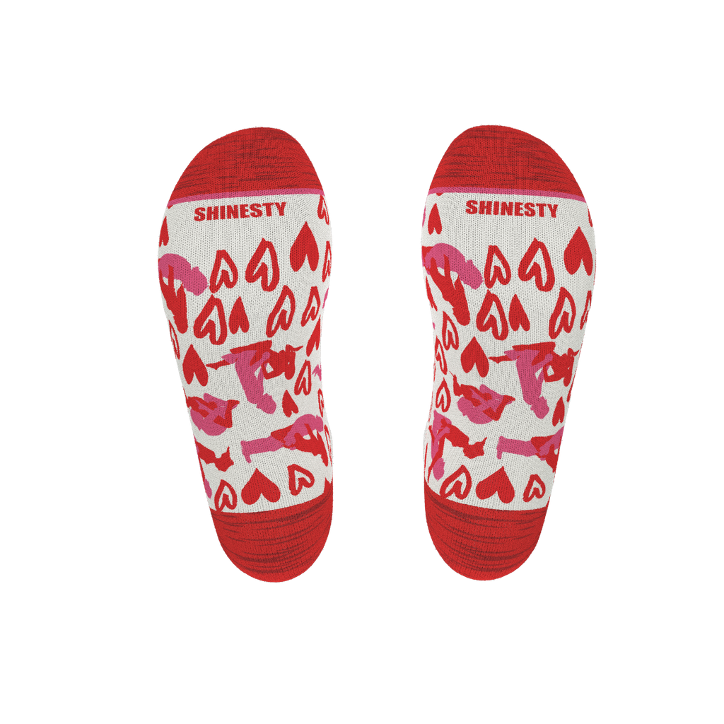 The Hot-Blooded Handbook | Valentine's Day Heel Hammock™ Ankle Socks - Shinesty