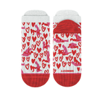 The Hot-Blooded Handbook | Valentine's Day Heel Hammock™ Ankle Socks - Shinesty