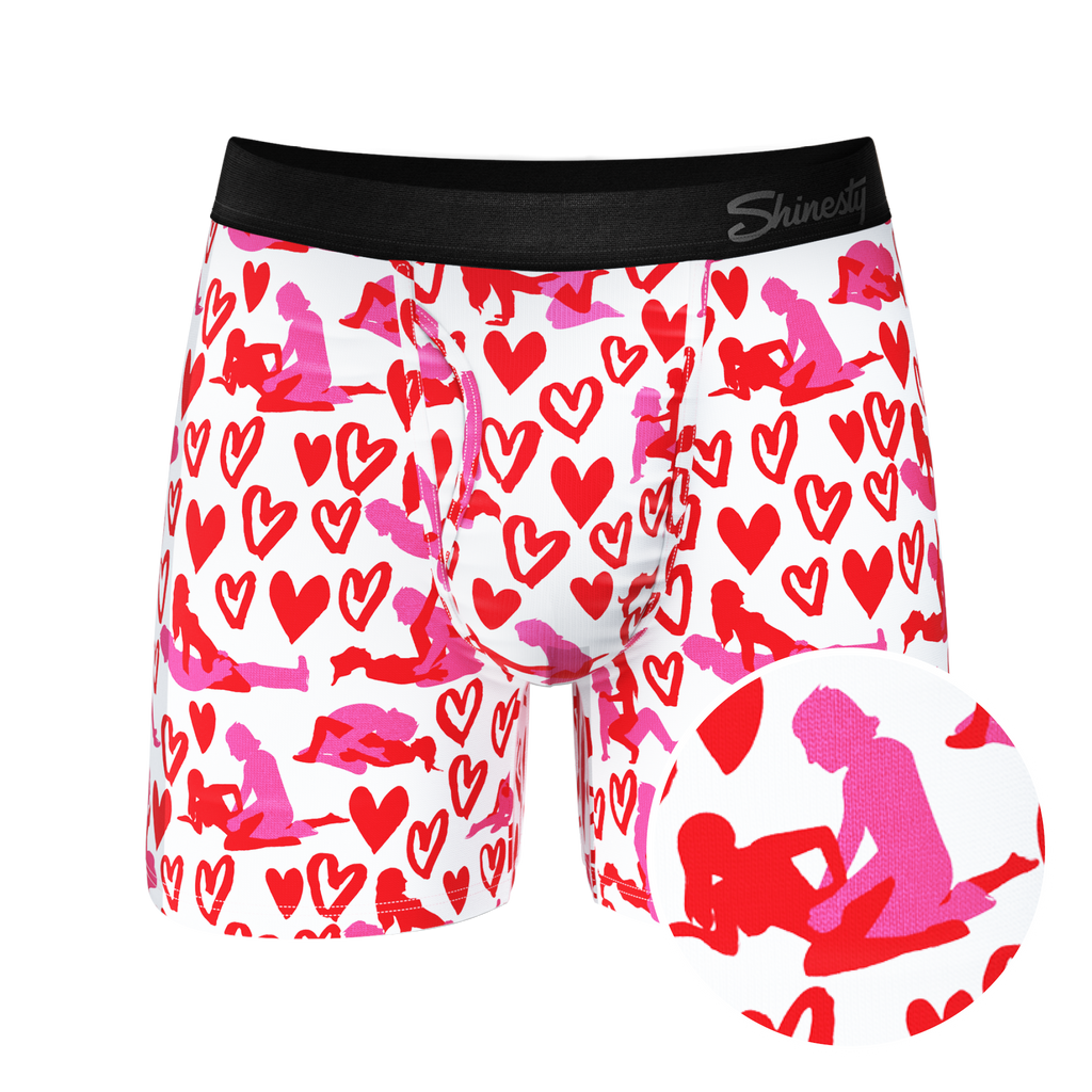 The Hot-Blooded Handbook | Valentines Ball Hammock® Pouch Underwear With Fly - Shinesty