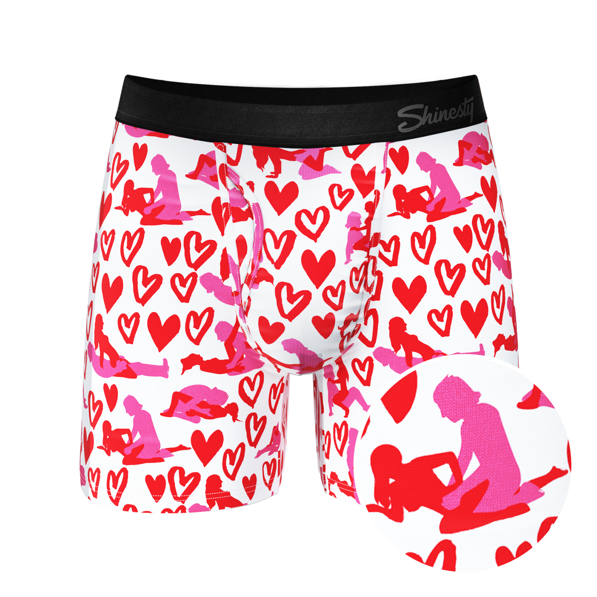 The Hot-Blooded Handbook | Valentines Ball Hammock® Pouch Underwear With Fly - Shinesty
