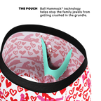 The Hot-Blooded Handbook | Valentines Ball Hammock® Pouch Underwear With Fly - Shinesty