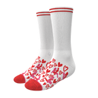 The Hot-Blooded Handbook | Valentine's Day Heel Hammock™ Crew Socks - Shinesty