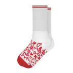 The Hot-Blooded Handbook | Valentine's Day Heel Hammock™ Crew Socks - Shinesty