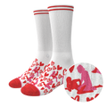 The Hot-Blooded Handbook | Valentine's Day Heel Hammock™ Crew Socks - Shinesty