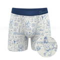 The Hot Cottontail | Easter Toile Ball Hammock® Pouch Underwear With Fly - Shinesty